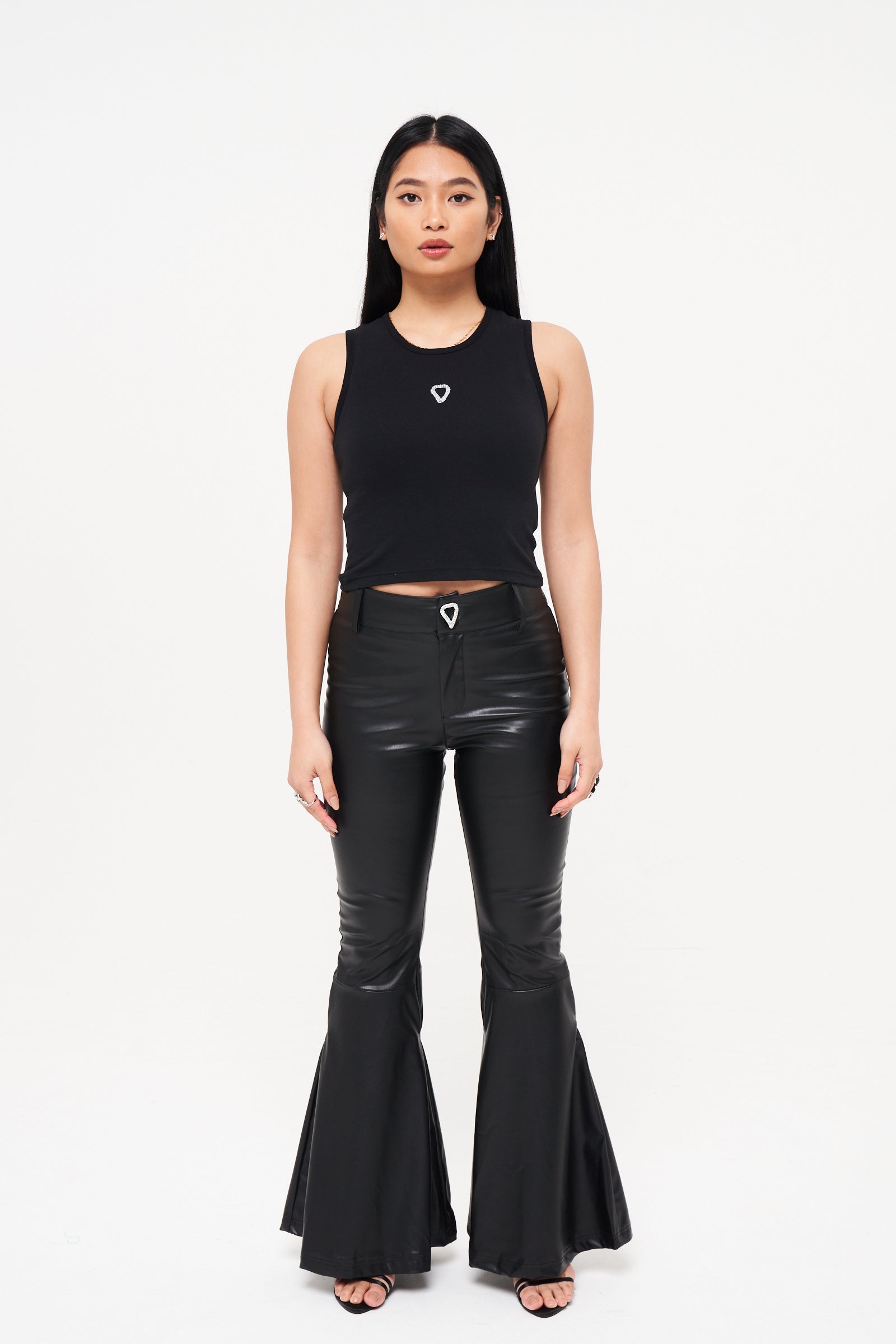 Black Ribbed Vest - Basliq