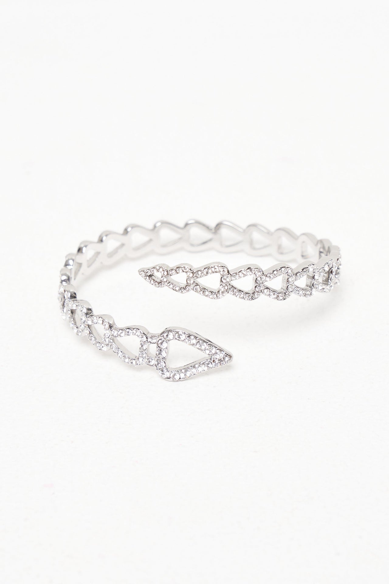 Double Flow Crystal Bangle - Basliq