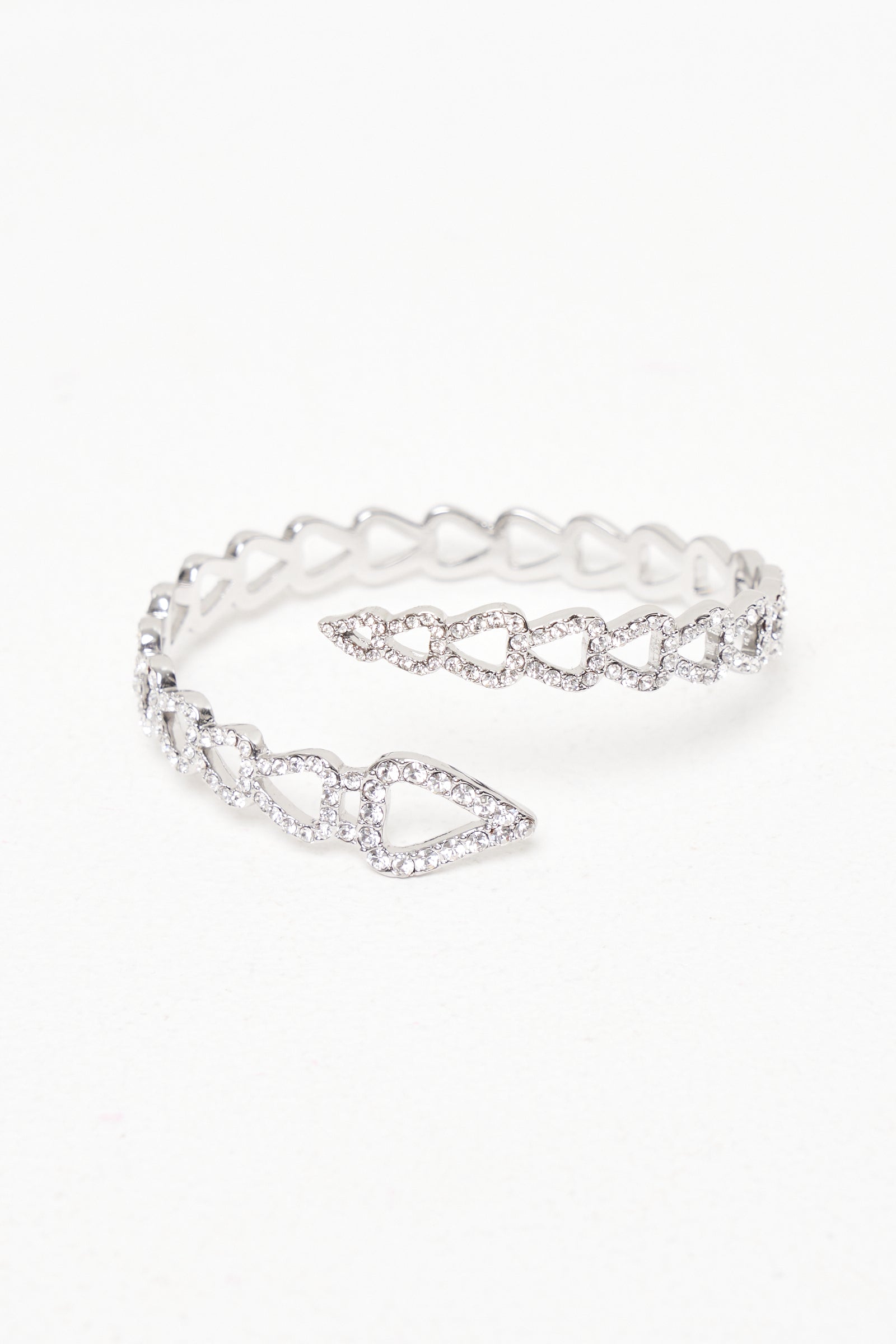 Double Flow Crystal Bangle - Basliq