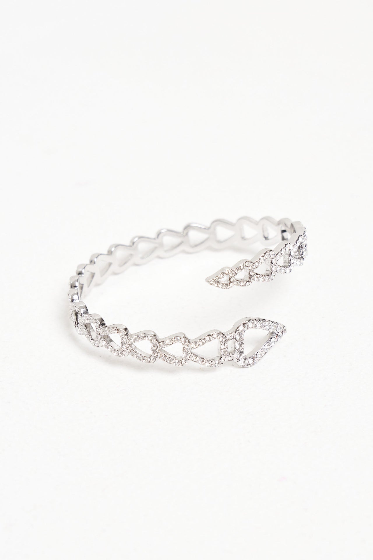 Double Flow Crystal Bangle - Basliq