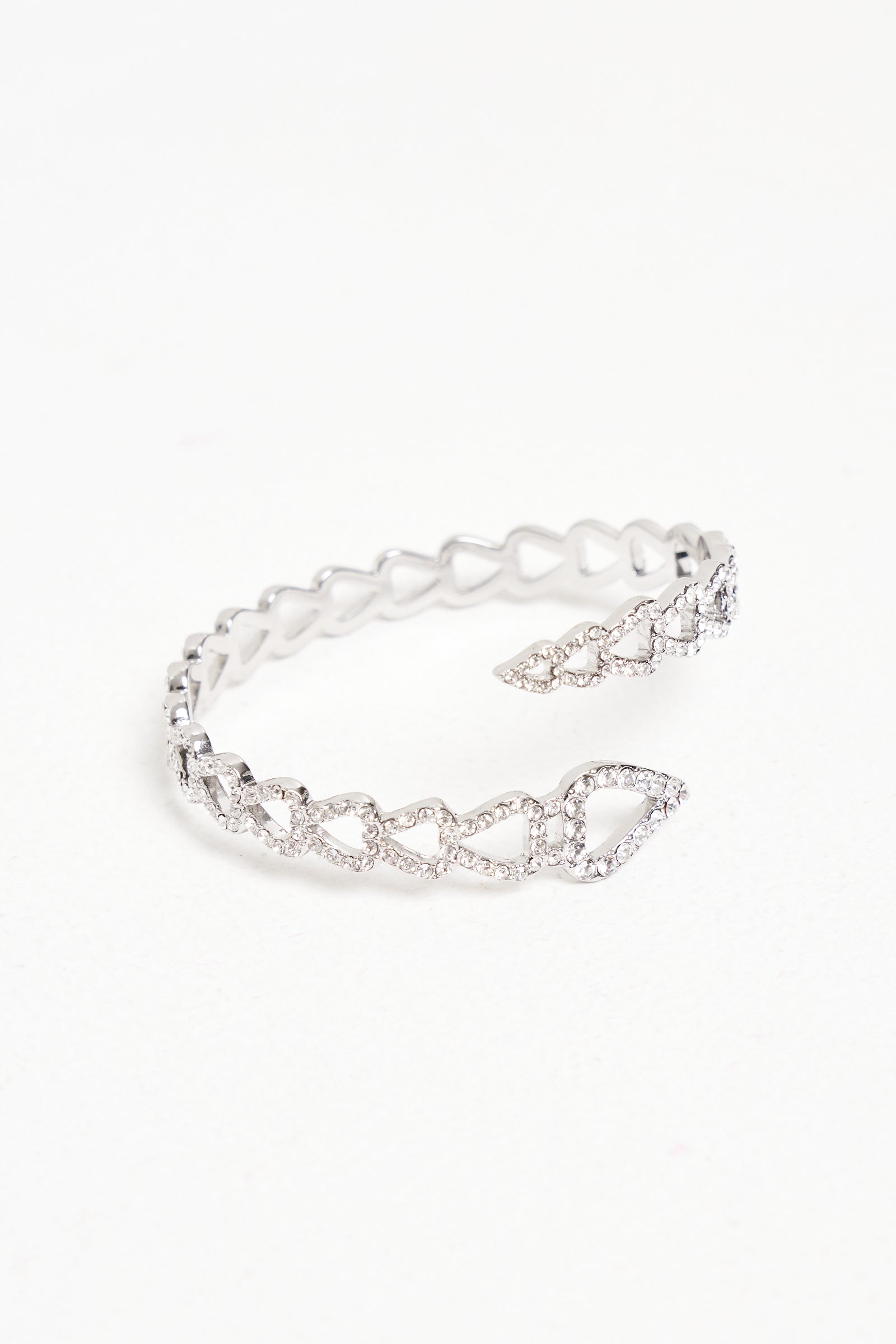 Double Flow Crystal Bangle - Basliq