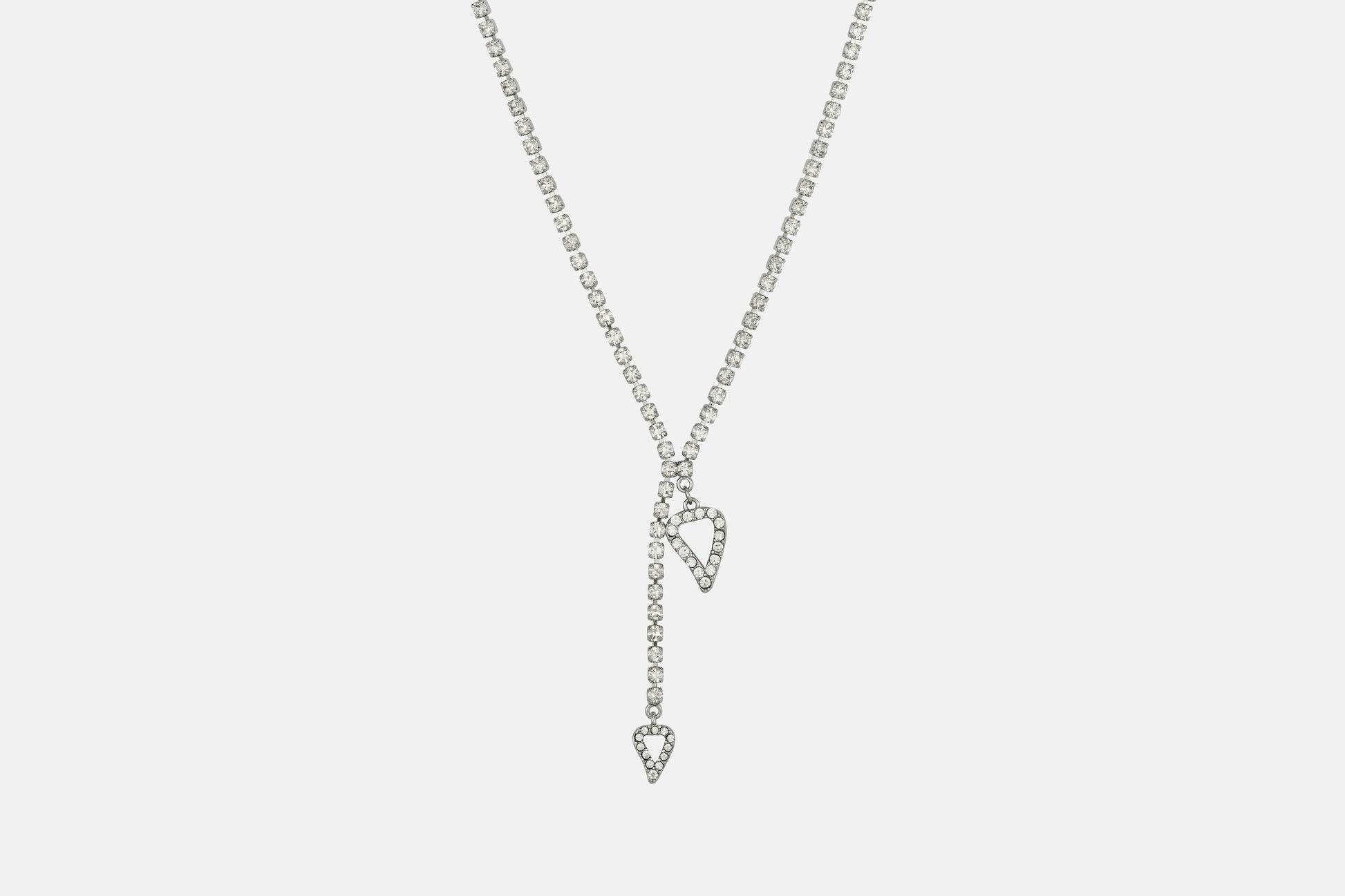 Double Flow Crystal Necklace - Basliq