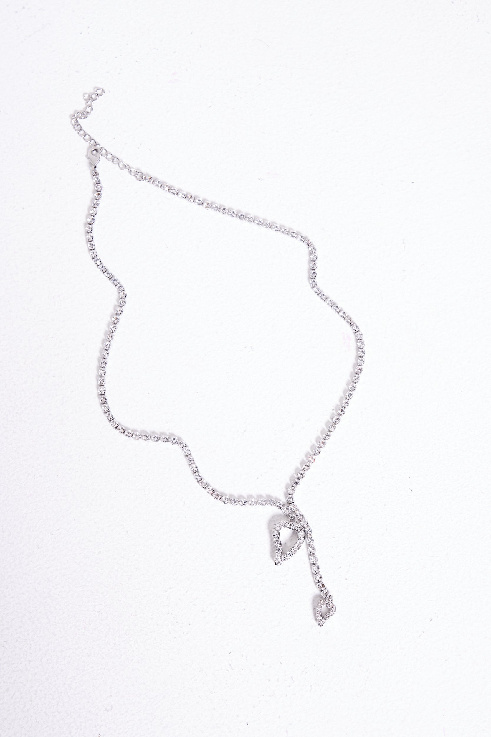 Double Flow Crystal Necklace - Basliq